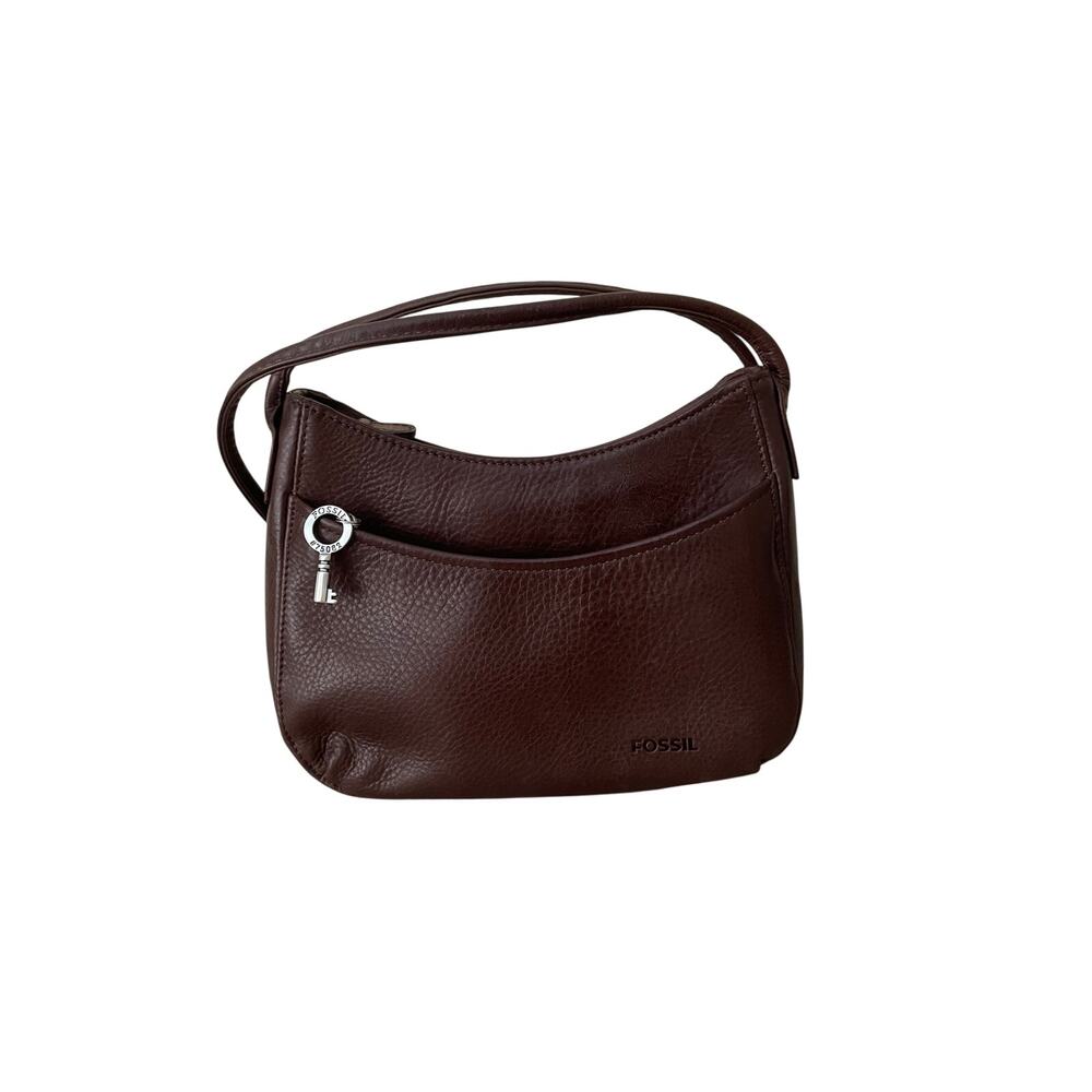 Fossil Womens Brown Leather Shoulder Bag